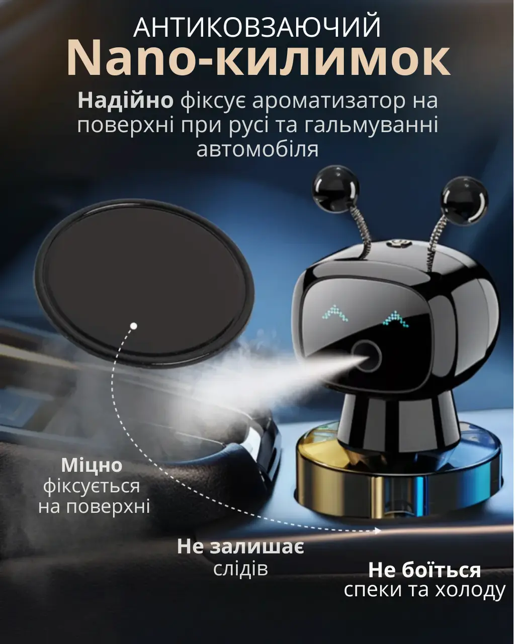Антиковзний килимок для ароматизатора